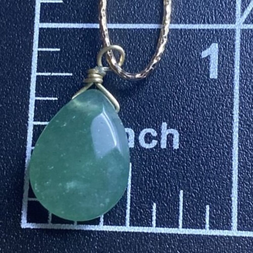 Mixed Green Gemstone Lot Aventurine Quartz Serpentine Beads Pendants Sterling - Picture 15 of 16
